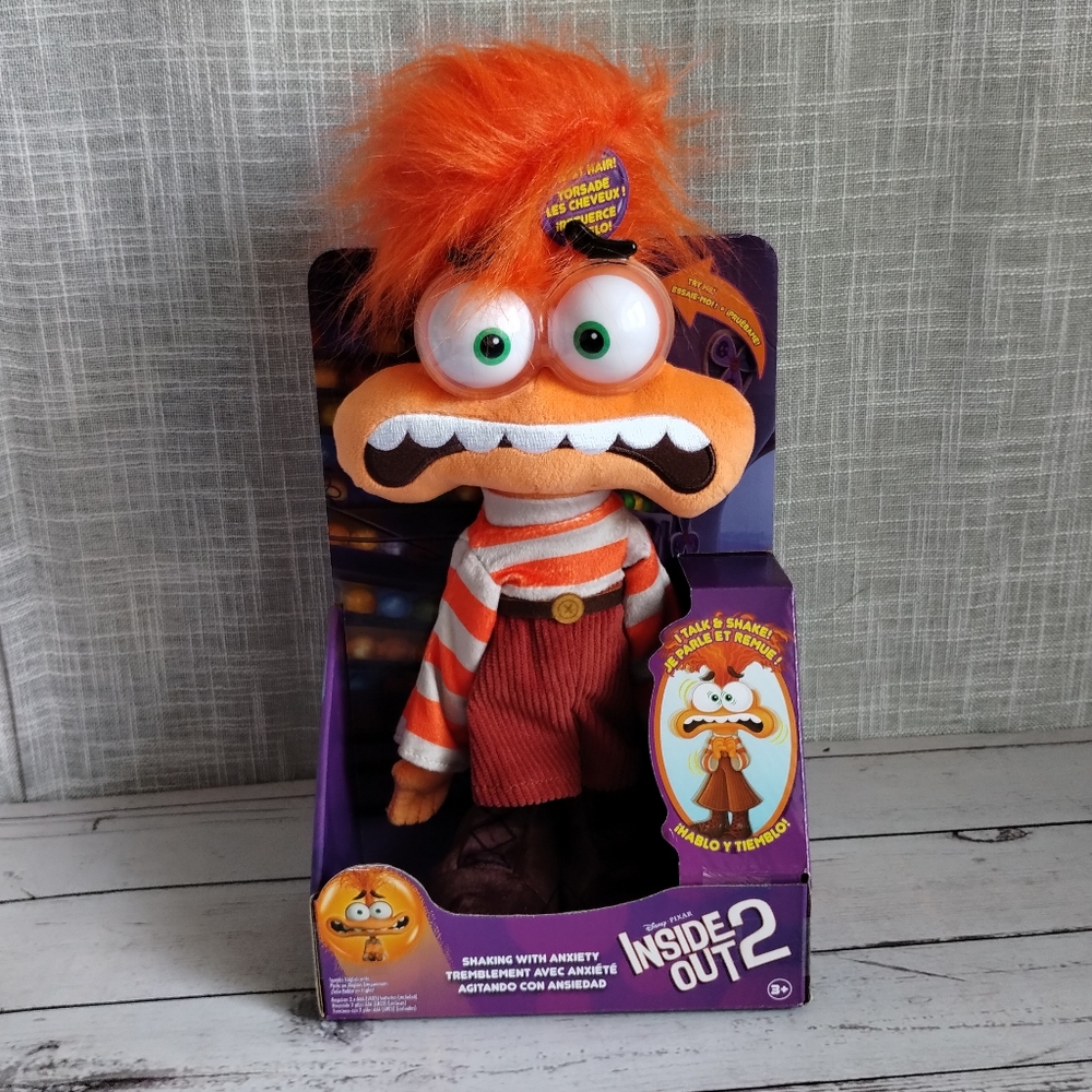 Inside Out 2 Anxiety Talking Shaking Plush Toy